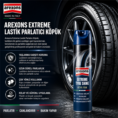Arexons Lastik Siyahlatıcı ve Koruyucu Süt 400ml