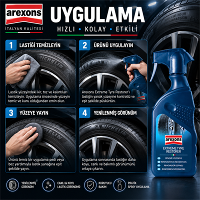 Arexons Extreme Lastik Yenile. Koru. Sprey 400 ml