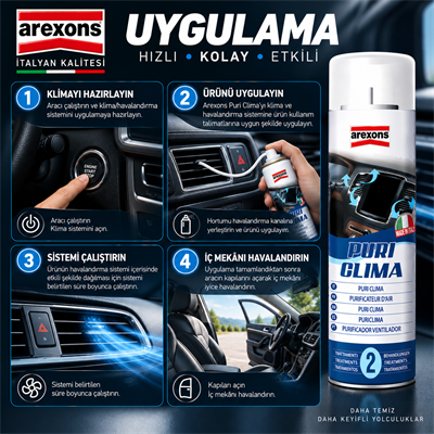 Arexons Klima Temizleyici Köpük 300 ml