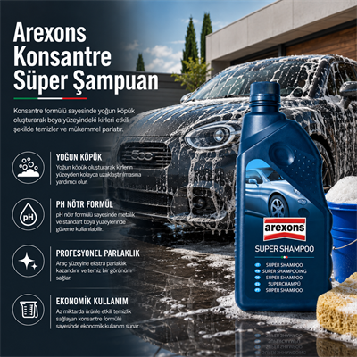 Arexons Konsantre Süper Şampuan 1000 MLt