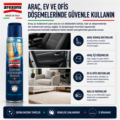 Arexons Kumaş ve Döşeme Temizleyici Köpük 400 ml
