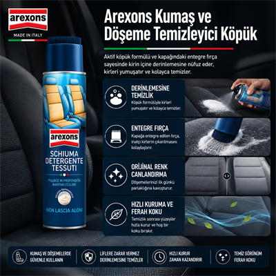 Arexons Kumaş ve Döşeme Temizleyici Köpük 400 ml