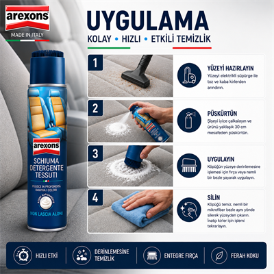 Arexons Kumaş ve Döşeme Temizleyici Köpük 400 ml