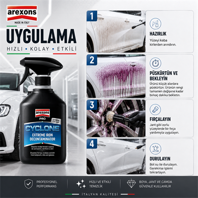 CYCLONE - Demir Tozu Temizleyici 500 ml