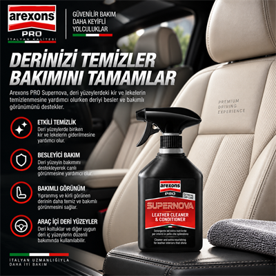 SUPERNOVA - Deri Temizleyici ve Bakım Spreyi 500 m