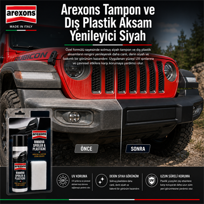 Arexons Tampon ve Dış Plastik Aksam Yenileyici Siy