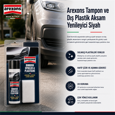 Arexons Tampon ve Dış Plastik Aksam Yenileyici Siy