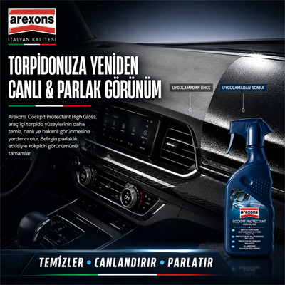 Arexons Torpido Temizleyici Koruyucu Bakım Kremi Parlak 400 ml