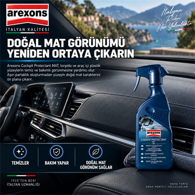 Arexons Torpido Temizleyici Koruyucu Bakım Kremi Mat 400 ml