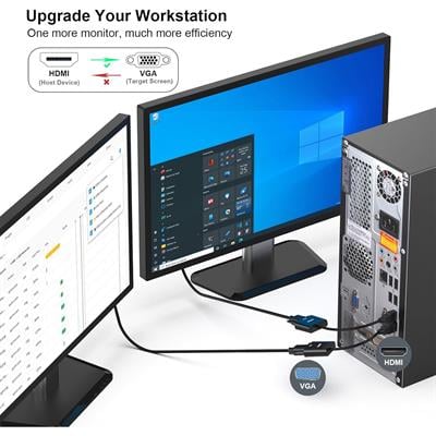 BENFEI HDMI - VGA, Altın Kaplamalı Adaptör