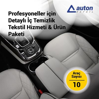 Profesyoneller için Detaylı İç Temizlik Tekstil Hizmeti & Ürün Paketi (10 Araç için)