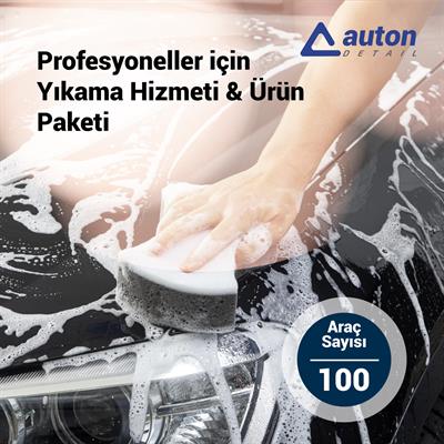 Profesyoneller için Yıkama Hizmeti & Ürün Paketi (100 Araç için)