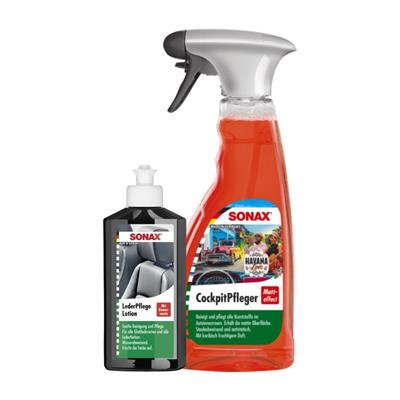 Sonax Deri & Vinil Döşeme Araç Temizleme ve Bakım Seti (Yeni Araç)