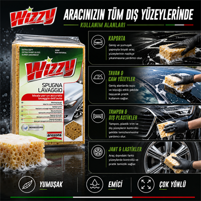 Wizzy Delikli Yıkama Süngeri
