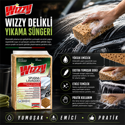 Wizzy Delikli Yıkama Süngeri