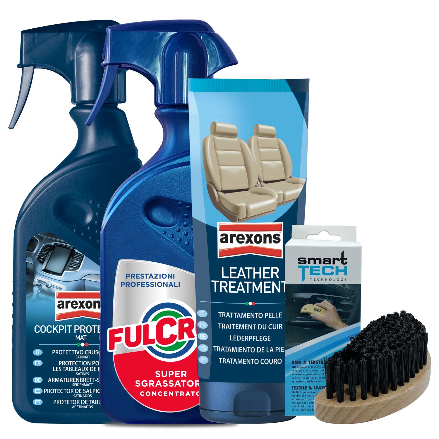 Arexons Deri  Vinil Döşeme Araç Temizleme ve Bakım Seti (Kullanılmış Araç) | Markasız