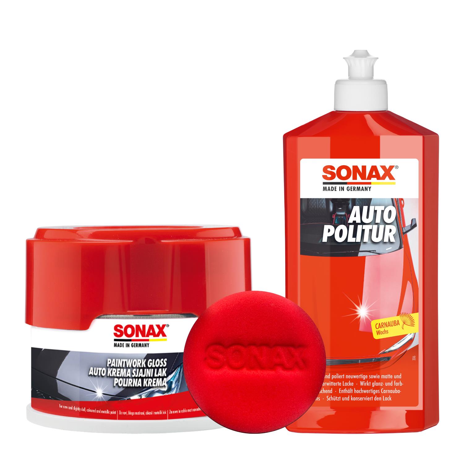 Sonax Hızlı ve Kolay Çizik Giderme ve Parlatma Seti (Standart) | Auton Detail | Sonax