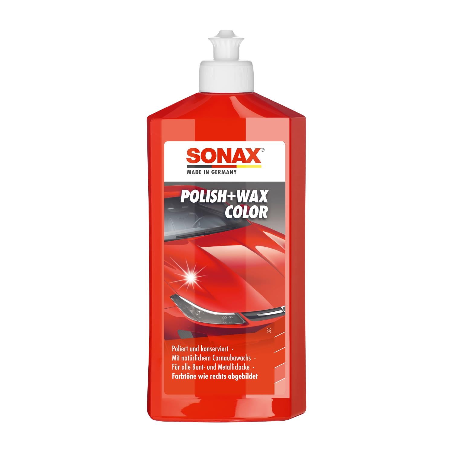 Sonax Polish+Wax Color Red-500