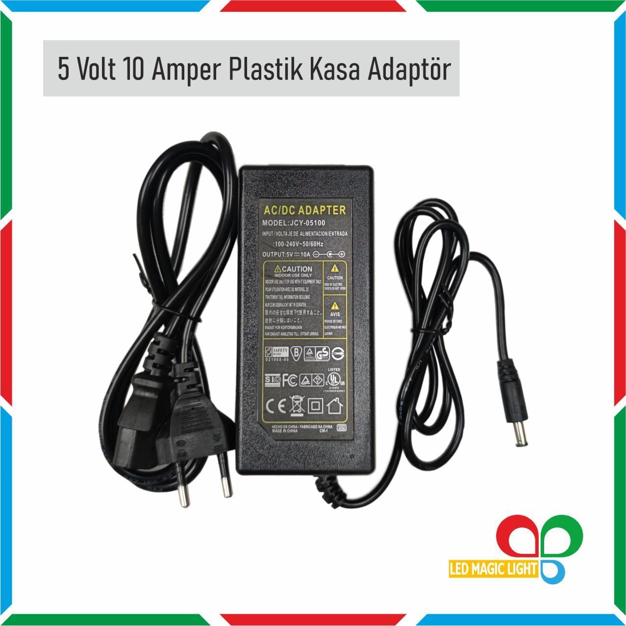 5 VOLT 10 AMPER PLASTİK KASA ADAPTÖR