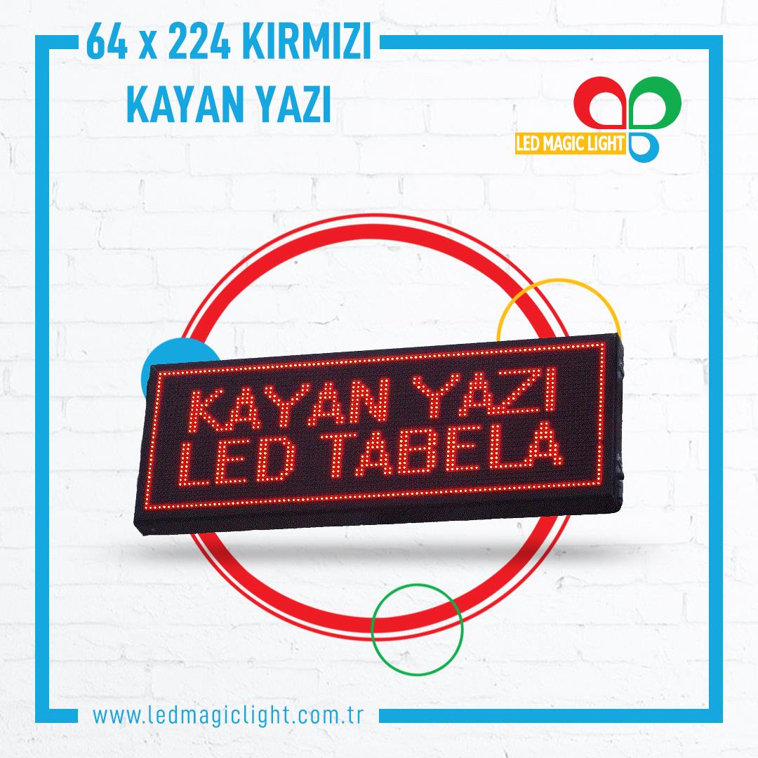 64 x 224 KIRMIZI KAYAN YAZI
