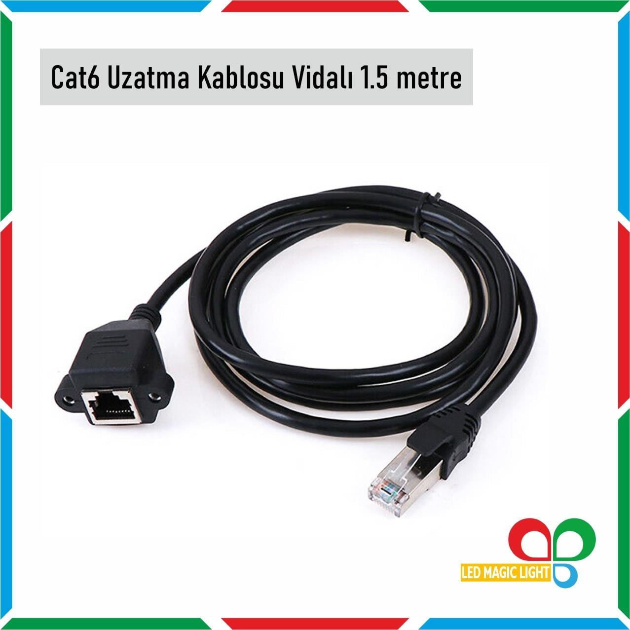 CAT6 UZATMA KABLOSU VİDALI 1 Metre