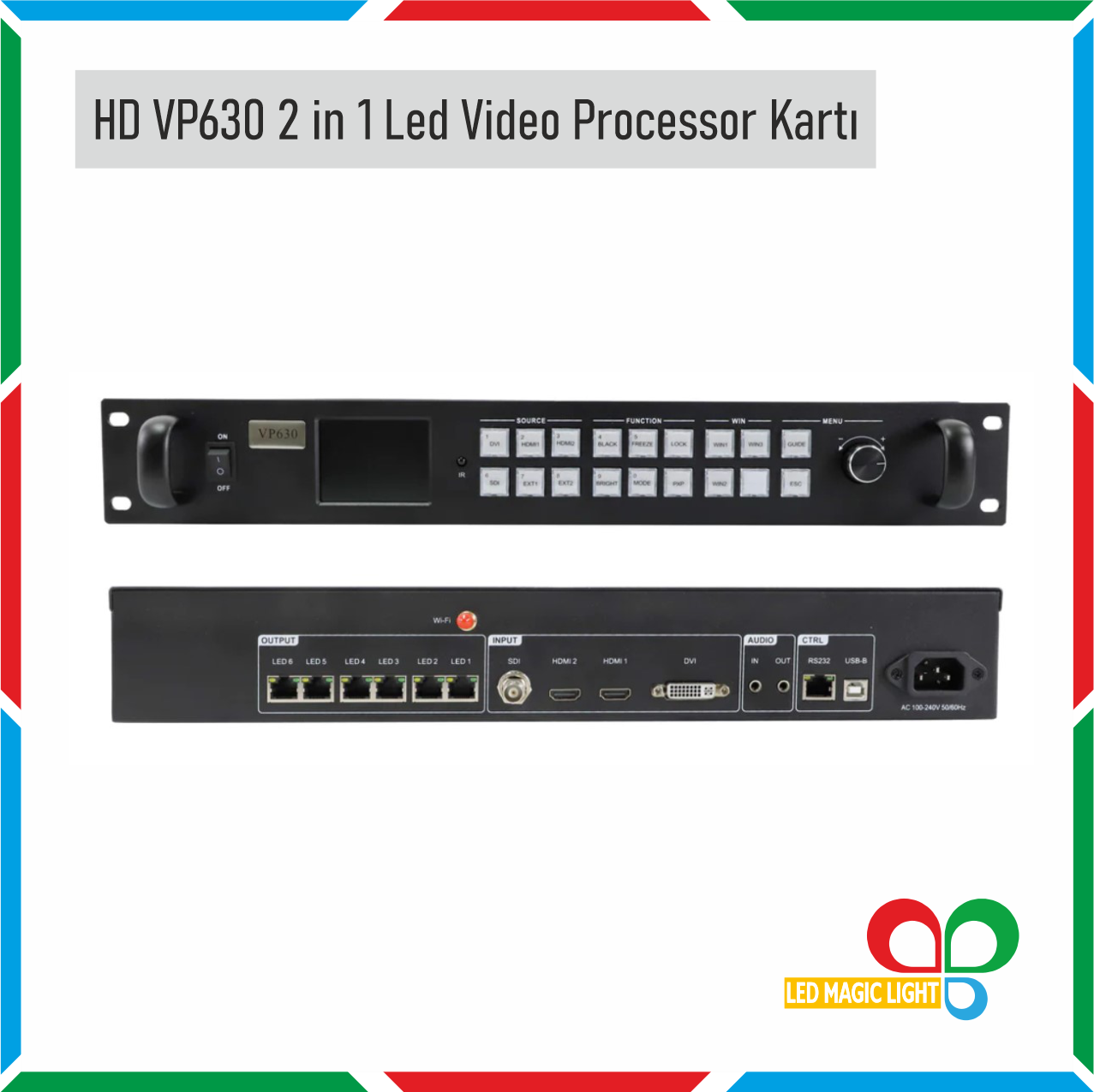 HD VP 630 2 in 1 LED VIDEO PROCESSOR