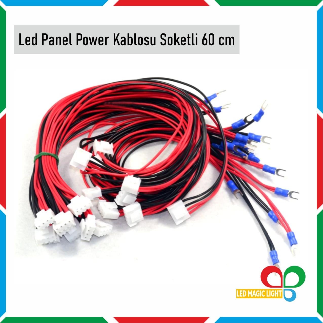 LED PANEL POWER KABLOSU SOKETLİ 60 CM 
