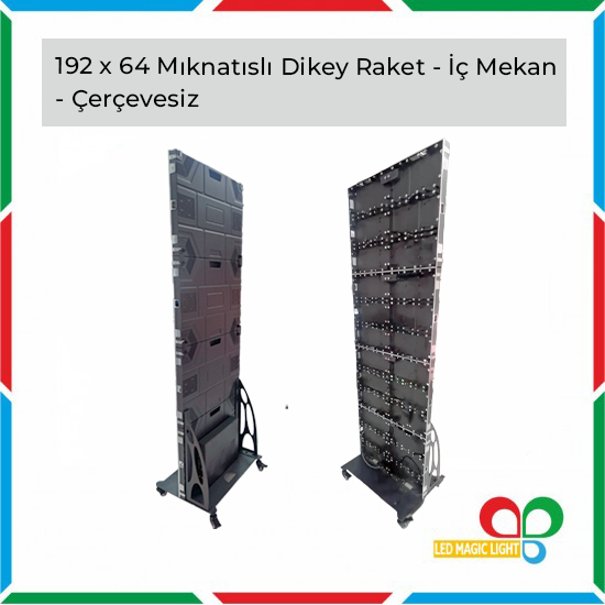 192x64 Led Poster - Raket Kasa (Mıknatıslı)