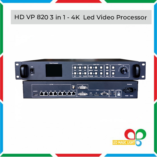 HD VP 820 3 in 1 4K LED VIDEO PROCESSOR