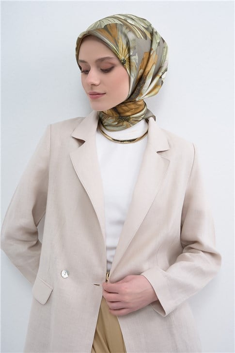Armine  Saf İpek Twill Eşarp 9503D 05