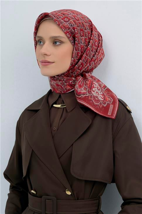 Armine  Saf İpek Twill Eşarp 9518D 02