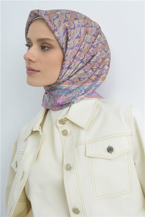 Armine  Saf İpek Twill Eşarp 9518D 84