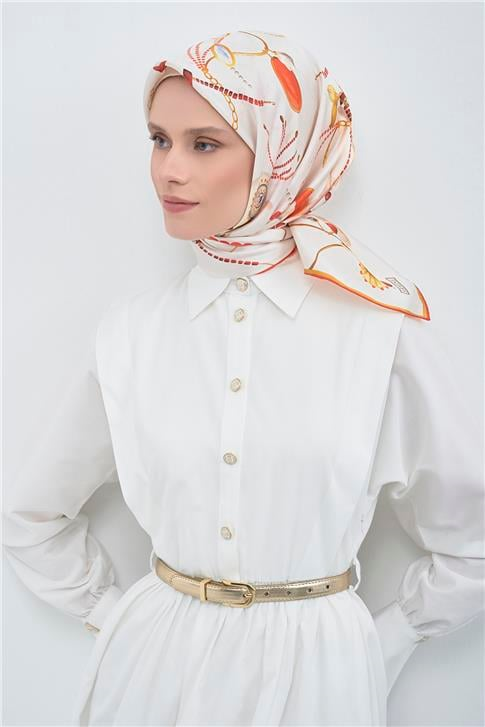 Armine  Saf İpek Twill Eşarp 9527D 09