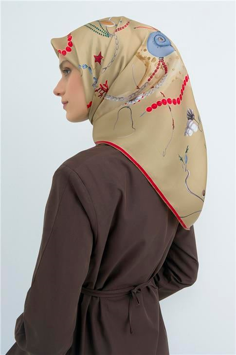 Armine  Saf İpek Twill Eşarp 9527D 83