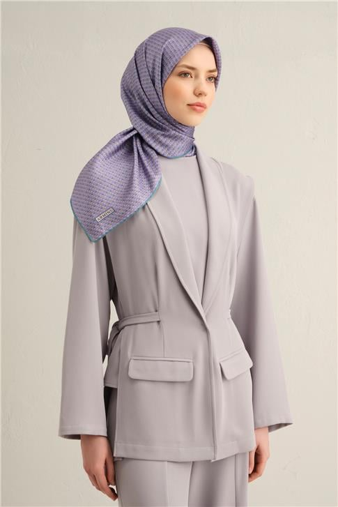Armine Çiçek Desenli Saf İpek Sura Eşarp 9307D 55