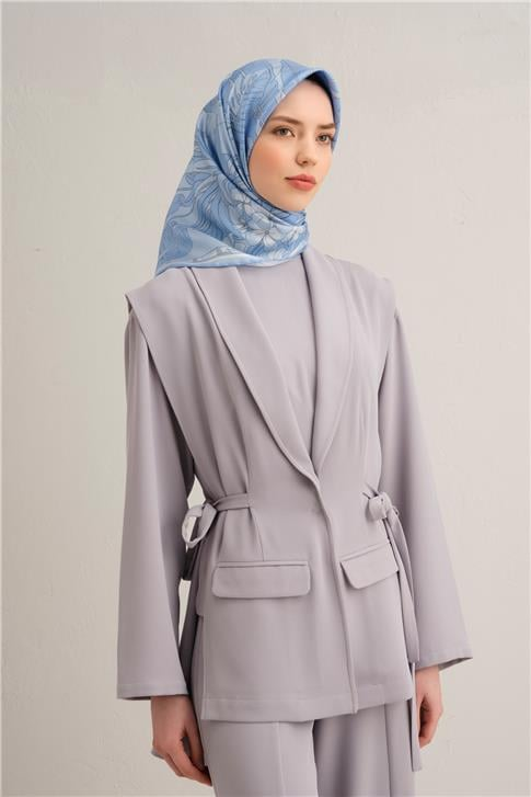 Armine Çiçek Desenli Saf İpek Sura Eşarp 9353D 37