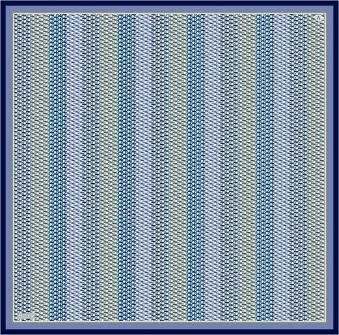 Armine Çiçek Desenli Saf İpek Twill Eşarp 9319 81