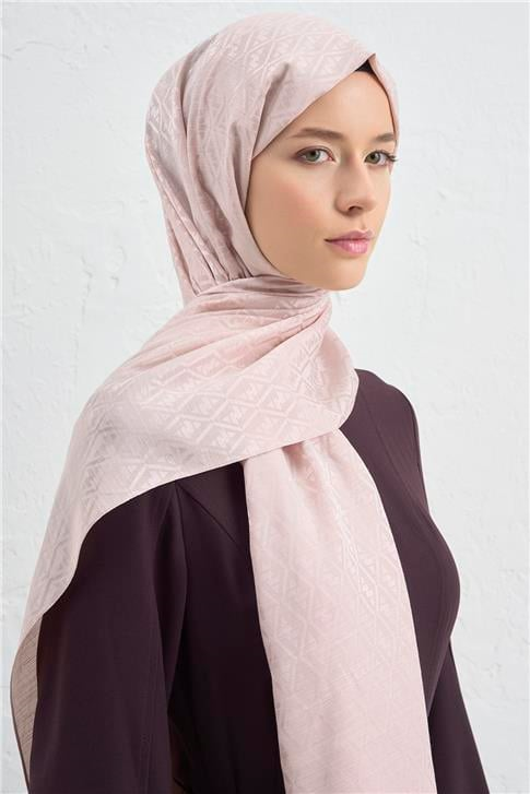 Armine Elegance İpek Pamuk Monogram Şal 39