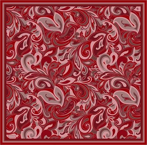 Armine Etnik Desenli Saf İpek Twill Eşarp 9323D 86