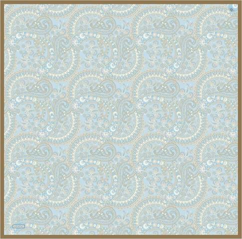 Armine Etnik Desenli Saf İpek Twill Eşarp 9304D 09