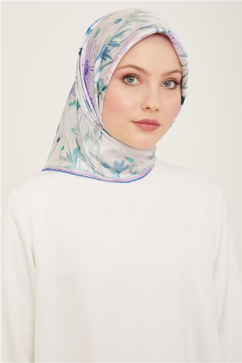Armine Etnik Desenli Sura İpek Eşarp 24Ya9130 3 09