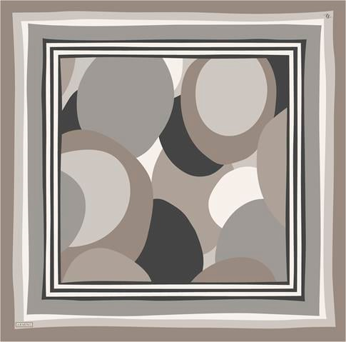 Armine Geometrik Desenli Saf İpek Sura Eşarp 9313D 84