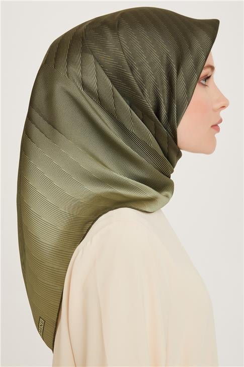 Armine Geometrik Desenli Sura Saf İpek Eşarp 9237D 51