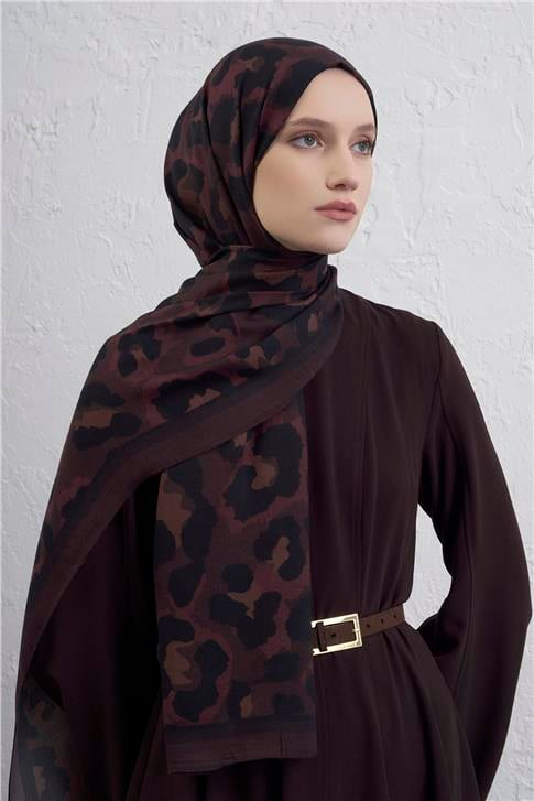Armine İpek Tensel Leopar Şal 3 04