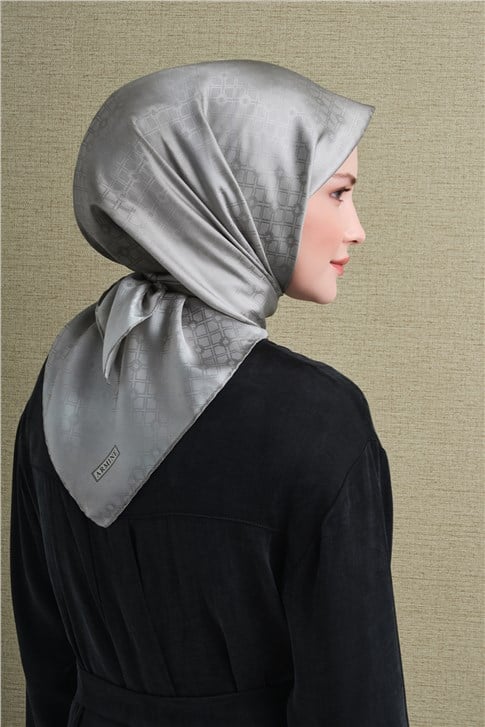 Armine Jakarlı İpek Eşarp 9647D 82