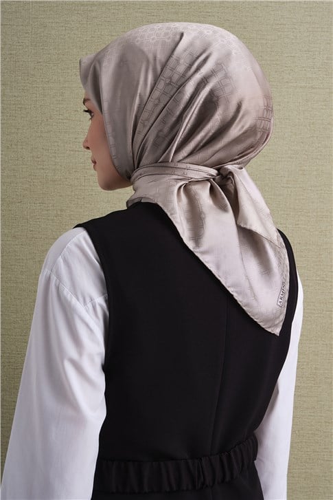 Armine Jakarlı İpek Eşarp 9647D 83