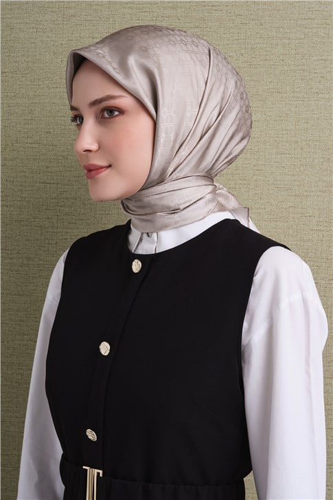 Armine Jakarlı İpek Eşarp 9647D 83
