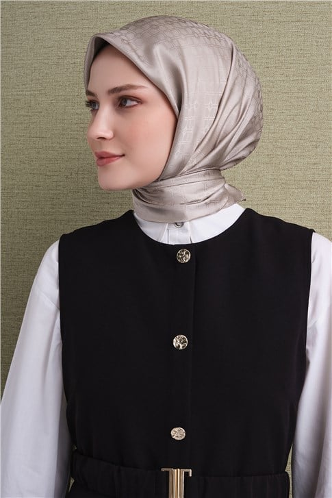 Armine Jakarlı İpek Eşarp 9647D 83