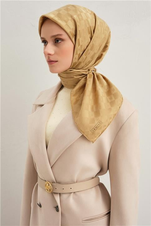 Armine Jakarlı İpek Pamuk Eşarp 249915