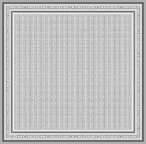 Armine Klasik Desenli Saf İpek Sura Eşarp 9301D 37